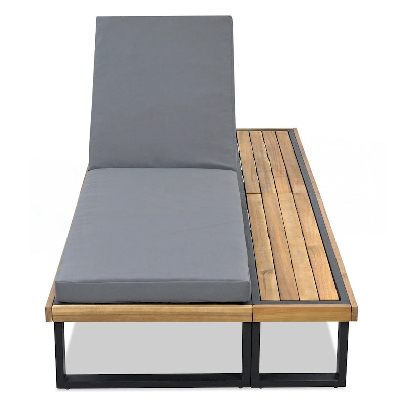 Lot de 2 chaises longues d'extérieur