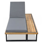 Lot de 2 chaises longues d'extérieur