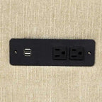 Canapé d'angle convertible en L avec rangement, 2 oreillers et port USB pour salon