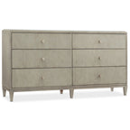 Hooker Furniture Elixir 70 Wide Rubberwood and Walnut Dresser with 6