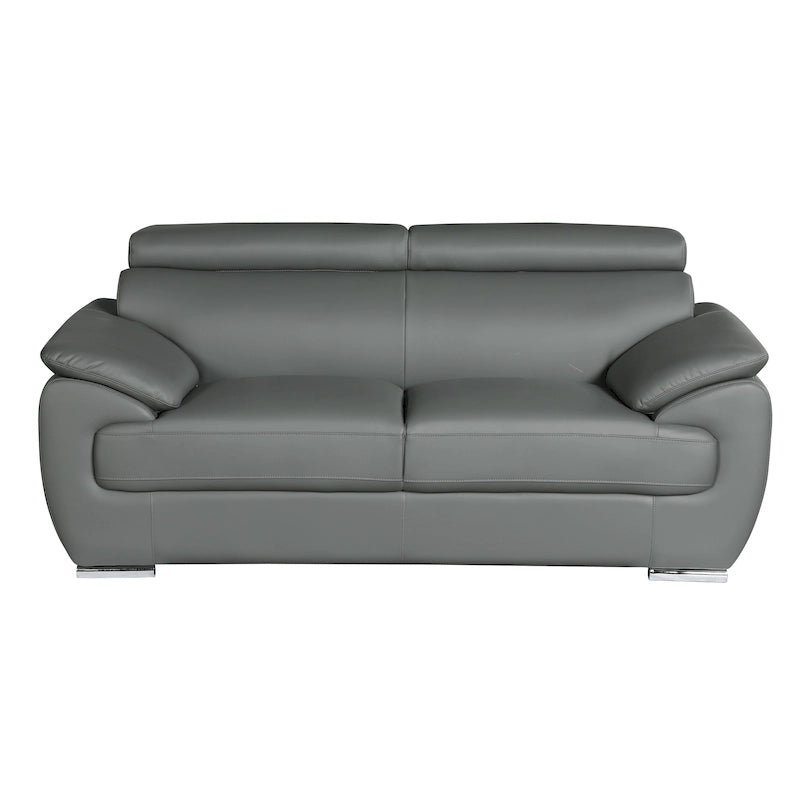 Causeuse en cuir véritable