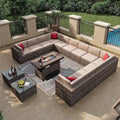 Ensemble de mobilier de jardin 15 pièces