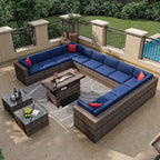 Ensemble de mobilier de jardin 15 pièces