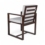 Ensemble de salle à manger de patio 7 pièces avec coussins amovibles et 6 chaises