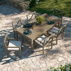 Ensemble de salle à manger d'extérieur en bois de teck 7 pièces Northlake
