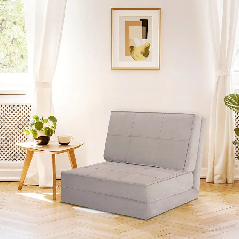 Costway Chaise Pliante Convertible, Fauteuil Inclinable et Lit d'Appoint