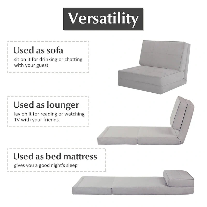 Costway Chaise Pliante Convertible, Fauteuil Inclinable et Lit d'Appoint