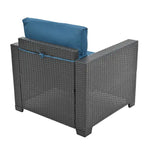 Ensemble de mobilier d'extérieur 10 pièces, ensemble de canapés modulaires en rotin pour terrasse, ensemble de conversation toutes saisons avec coussins et table basse