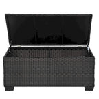 Ensemble de mobilier d'extérieur 10 pièces, ensemble de canapés modulaires en rotin pour terrasse, ensemble de conversation toutes saisons avec coussins et table basse
