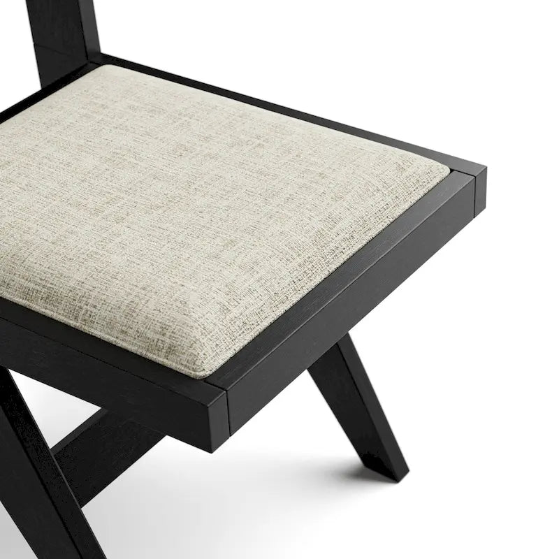 Ensemble de salle à manger rond moderne 5 pièces Evrena de Furniture of America en bois massif noir de 48 pouces