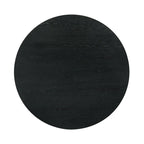 Ensemble de salle à manger rond moderne 5 pièces Evrena de Furniture of America en bois massif noir de 48 pouces