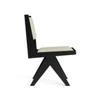 Ensemble de salle à manger rond moderne 5 pièces Evrena de Furniture of America en bois massif noir de 48 pouces