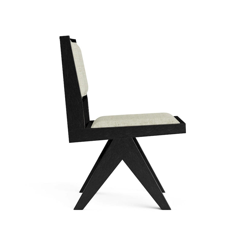 Ensemble de salle à manger rond moderne 5 pièces Evrena de Furniture of America en bois massif noir de 48 pouces