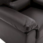 Ensemble de salon rembourré, 4 pièces - Fauteuil en similicuir, causeuse, canapé avec pouf