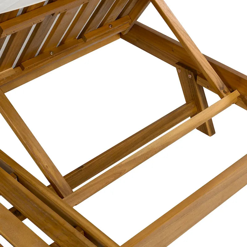 Christopher Knight Home - Lot de 4 chaises longues réglables d'extérieur Harrison en acacia