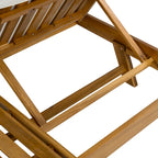 Christopher Knight Home - Lot de 4 chaises longues réglables d'extérieur Harrison en acacia