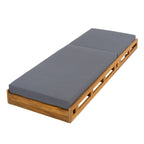Christopher Knight Home - Ensemble de chaises longues de jardin en acacia Johnson