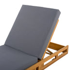 Christopher Knight Home - Ensemble de chaises longues de jardin en acacia Johnson