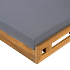 Christopher Knight Home - Ensemble de chaises longues de jardin en acacia Johnson