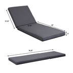 Christopher Knight Home - Ensemble de chaises longues de jardin en acacia Johnson