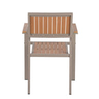 Ensemble de salle à manger d'extérieur extensible 7 pièces avec table extensible et 6 fauteuils
