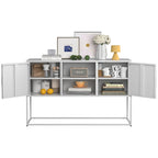 Bahut moderne avec deux portes et étagères de rangement pour salon, chambre, salle à manger