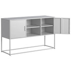 Bahut moderne avec deux portes et étagères de rangement pour salon, chambre, salle à manger