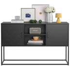 Bahut moderne avec deux portes et étagères de rangement pour salon, chambre, salle à manger