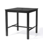 Ensemble de 3 ou 5 tabourets de bar pivotants et table de patio en aluminium pour l'extérieur