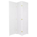 6 ft. Tall Woven Fiber Room Divider (3 Panels) - Oriental Furniture