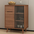 Buffet en bois moderne avec de spacieux placards de rangement