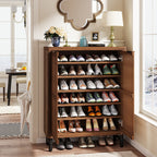 Meuble à chaussures 24 paires avec porte pour entrée et salon