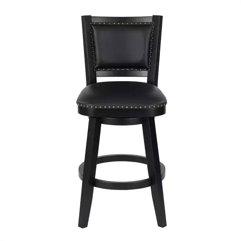 Tabouret de bar pivotant Boraam Broadmoor, hauteur bar, finition noire
