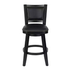 Tabouret de bar pivotant Boraam Broadmoor, hauteur bar, finition noire