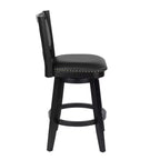 Tabouret de bar pivotant Boraam Broadmoor, hauteur bar, finition noire
