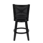 Tabouret de bar pivotant Boraam Broadmoor, hauteur bar, finition noire