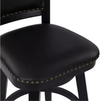 Tabouret de bar pivotant Boraam Broadmoor, hauteur bar, finition noire