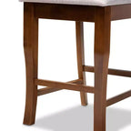 Ensemble de 2 chaises de bar Aria gris/noyer - Baxton Studio