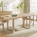 Christopher Knight Home Nicholas Table de salle à manger rectangulaire moderne 6 places en bois d'hévéa 69" Cendré