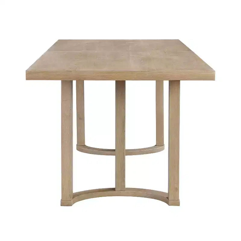 Christopher Knight Home Nicholas Table de salle à manger rectangulaire moderne 6 places en bois d'hévéa 69" Cendré