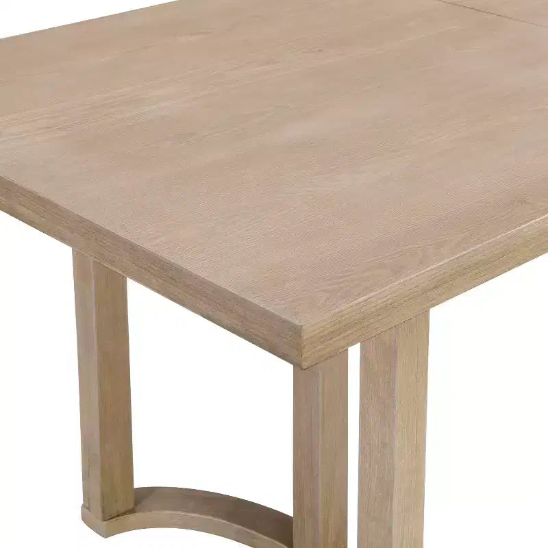 Christopher Knight Home Nicholas Table de salle à manger rectangulaire moderne 6 places en bois d'hévéa 69" Cendré