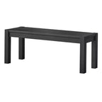 Buylateral Verdon Modern Farmhouse Solid Wood Dining Bench Black