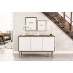 Buffet Sienna Noyer/Blanc - Polifurniture