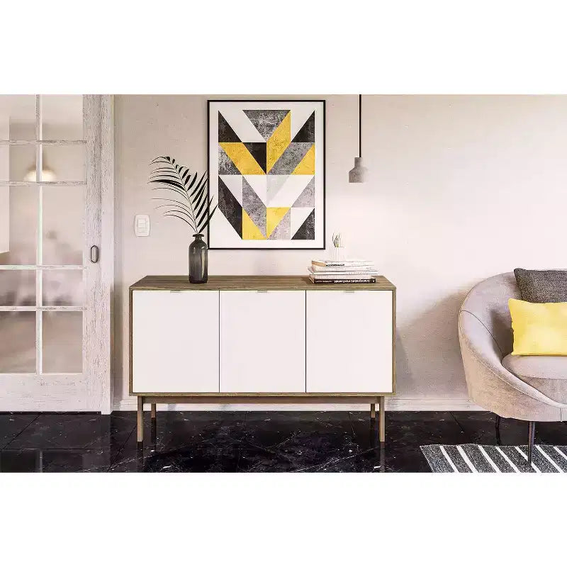 Buffet Sienna Noyer/Blanc - Polifurniture