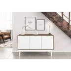Buffet Sienna Noyer/Blanc - Polifurniture