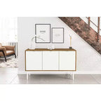 Buffet Sienna Noyer/Blanc - Polifurniture