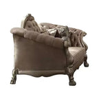 Acme Furniture Dresden Sofa Bone Velvet/Gold Patina Finish