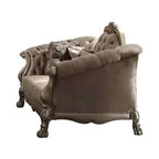 Canapé Dresden Acme Furniture Velours Bone/Finition Patine Dorée