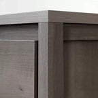 Commode 5 tiroirs Tassio de South Shore, chêne vieilli : style campagnard moderne, glissières en métal, capacité de 11 kg par tiroir