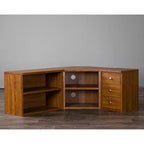 Meuble TV Baxton Studio Commodore pour téléviseurs jusqu'à 55" Marron : Meuble de divertissement style Mid-Century, Console média